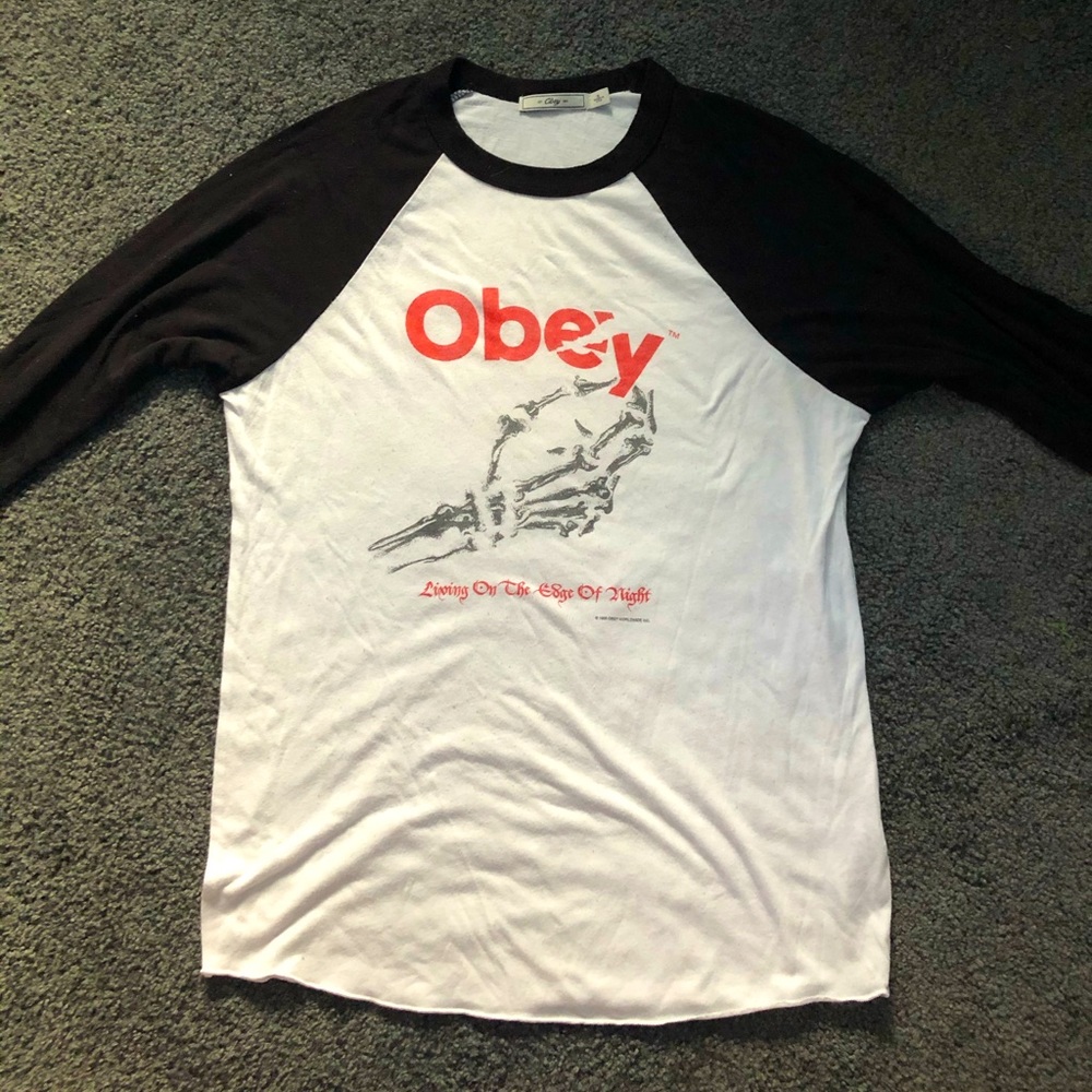 Obey 3 Quarter Sleeve T-Shirt